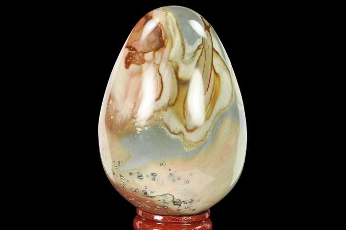 Polished Polychrome Jasper Egg - Madagascar #134584